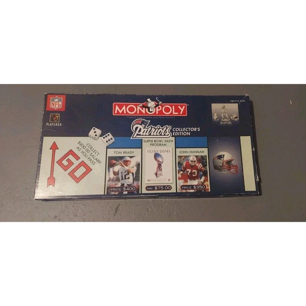 NEW ENGLAND PATRIOTS Collector's Edition Monopoly Game (No Instructions)